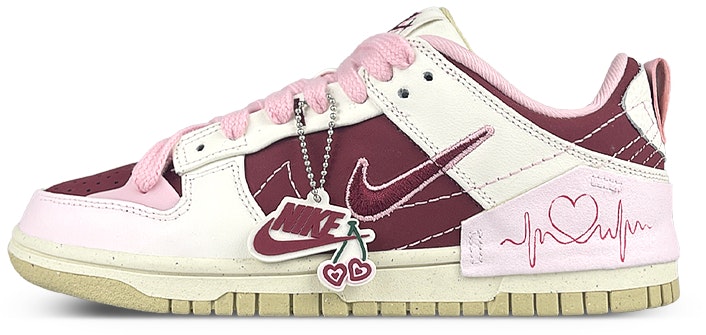 custom-shoes-women-nike-dunk-low-disrupt-2-electrocardiogram-gradient-blush