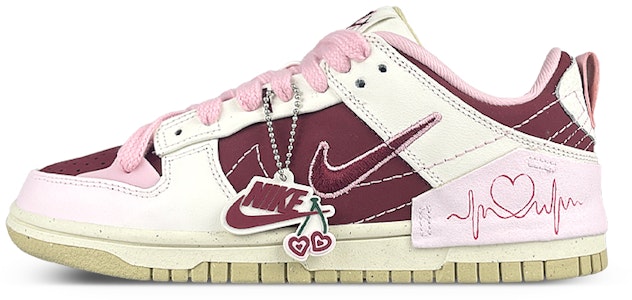 【訂製球鞋】 Nike Dunk Low Disrupt 2 心電圖 漸變腮紅 防滑 低筒 運動鞋 女款 白粉 Buy 【訂製球鞋】 Nike Dunk Low Disrupt 2 心電圖 漸變腮紅 防滑 低筒 運動鞋 女款 白粉