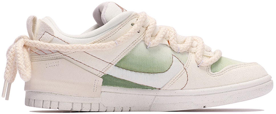 【定制球鞋】Nike Dunk Low Disrupt 2 小清新 簡約 刺繡貼 解構雙鞋帶 低幫 板鞋 女款 綠白 Order 【定制球鞋】Nike Dunk Low Disrupt 2 小清新 簡約 刺繡貼 解構雙鞋帶 低幫 板鞋 女款 綠白