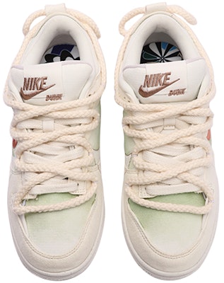 【定制球鞋】Nike Dunk Low Disrupt 2 小清新 簡約 刺繡貼 解構雙鞋帶 低幫 板鞋 女款 綠白 Shop 【定制球鞋】Nike Dunk Low Disrupt 2 小清新 簡約 刺繡貼 解構雙鞋帶 低幫 板鞋 女款 綠白