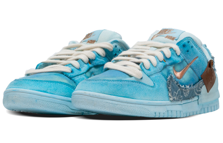 Lookbook (W) 【カスタムシューズ】(女性用) ナイキ ダンク ロー ディスラプト 2 'ペイルアイボリー' DH4402-100(Teamfour-女款腰果花蓝色)