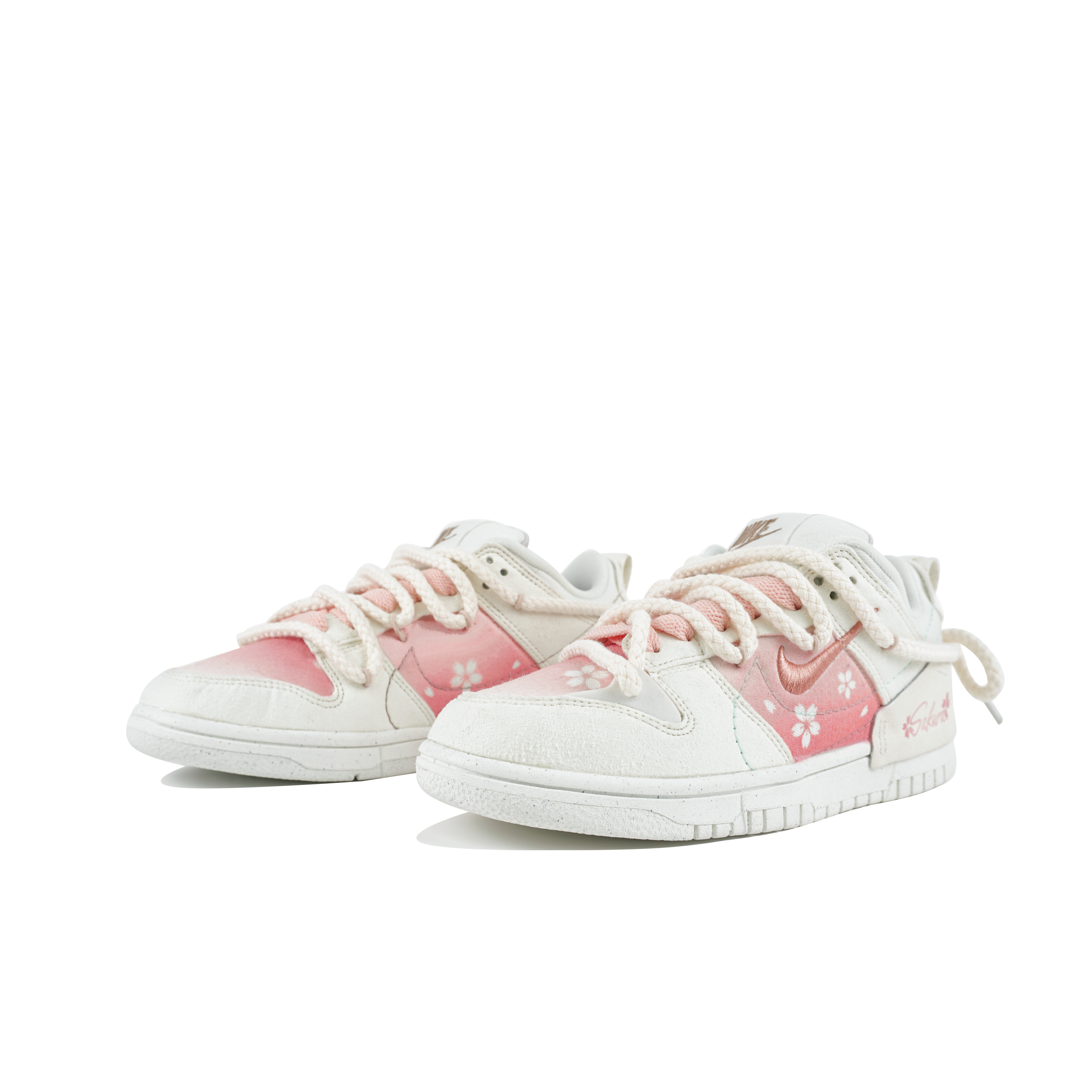 Lookbook (W) Zapatillas Nike Dunk Low Disrupt 2 'Gradiente Marfil Rosa Cerezo' DH4402-100(Team陆-渐变樱花QD)