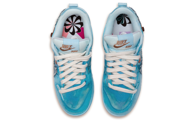 Shop (W) 【カスタムシューズ】(女性用) ナイキ ダンク ロー ディスラプト 2 'ペイルアイボリー' DH4402-100(Teamfour-女款腰果花蓝色)