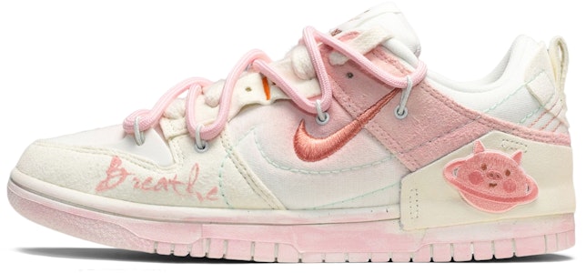 (W) 나이키 덩크 로우 디스럽트 2 '썸머 로즈 핑크' (커스텀) DH4402-100(TeamE-女款粉色猪猪粉白黄) Buy (W) 나이키 덩크 로우 디스럽트 2 '썸머 로즈 핑크' (커스텀) DH4402-100(TeamE-女款粉色猪猪粉白黄)