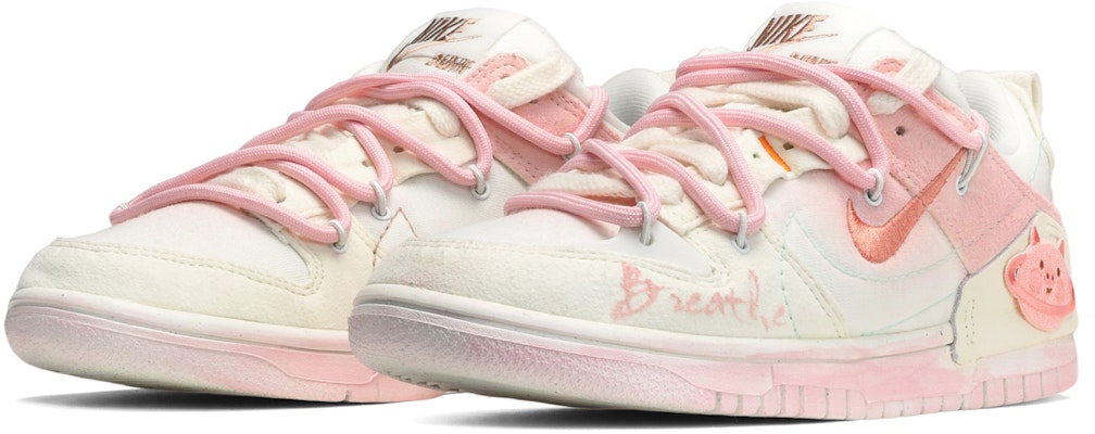 (W) 나이키 덩크 로우 디스럽트 2 '썸머 로즈 핑크' (커스텀) DH4402-100(TeamE-女款粉色猪猪粉白黄) Lookbook (W) 나이키 덩크 로우 디스럽트 2 '썸머 로즈 핑크' (커스텀) DH4402-100(TeamE-女款粉色猪猪粉白黄)