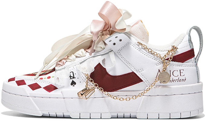 (W) 나이키 덩크 로우 디스럽트 '앨리스 발렌타인' (커스텀) DO5219-111(Teamfour-女款爱丽丝) Buy (W) 나이키 덩크 로우 디스럽트 '앨리스 발렌타인' (커스텀) DO5219-111(Teamfour-女款爱丽丝)