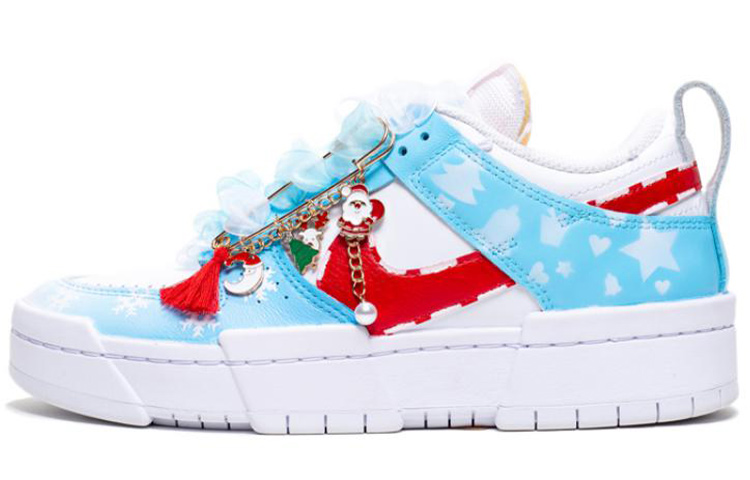 Buy (W) Nike Dunk Low Disrupt "Bastón de Caramelo" (Personalizadas) DO5219-111(Team柒-女款轻纱圣诞雪花SBOX)
