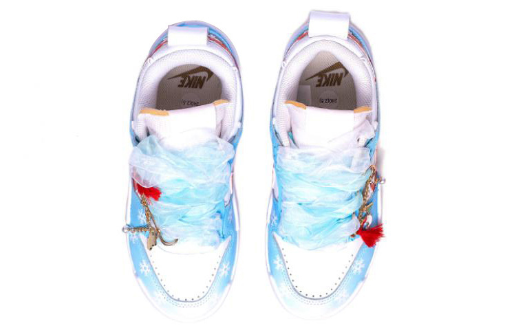 Shop (W) Nike Dunk Low Disrupt "Bastón de Caramelo" (Personalizadas) DO5219-111(Team柒-女款轻纱圣诞雪花SBOX)