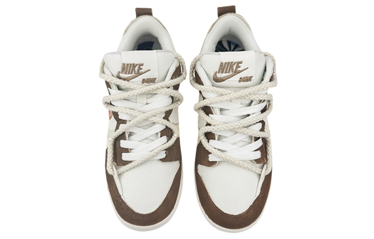 Shop (W) 【カスタムシューズ】(女性用) ナイキ ダンク ロー ディスラプト 'メイプルグラフィティブラウンホワイト' DH4402-100(Team叁-女款枫叶解构S-BOX)