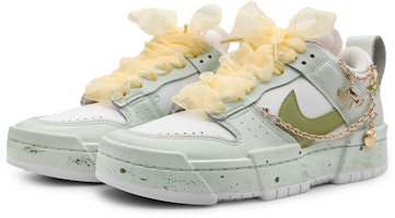【客製球鞋】 Nike Dunk Low Disrupt 清香抹茶 夏季色彩 創意濺墨 金屬掛飾 低筒 滑板鞋 女款 綠灰 Lookbook 【客製球鞋】 Nike Dunk Low Disrupt 清香抹茶 夏季色彩 創意濺墨 金屬掛飾 低筒 滑板鞋 女款 綠灰