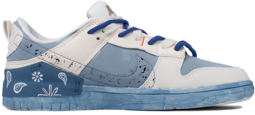 (W) 나이키 덩크 로우 디스럽트 '페이즐리 블루 트레이스' (커스텀) DH4402-100(TeamM-男女款腰果花蓝迹白蓝) Order (W) 나이키 덩크 로우 디스럽트 '페이즐리 블루 트레이스' (커스텀) DH4402-100(TeamM-男女款腰果花蓝迹白蓝)