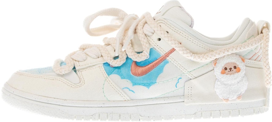 (W) 나이키 덩크 로우 디스럽트 '아이보리 블루' (56 characters) DH4402-100(Team柒-女款小羊3布贴SBOX) Buy (W) 나이키 덩크 로우 디스럽트 '아이보리 블루' (56 characters) DH4402-100(Team柒-女款小羊3布贴SBOX)