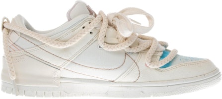 【定製球鞋】Nike Dunk Disrupt Pale lory 藍天白雲 小羊3 結構復古 低幫 板鞋 女款 米色 Order 【定製球鞋】Nike Dunk Disrupt Pale lory 藍天白雲 小羊3 結構復古 低幫 板鞋 女款 米色