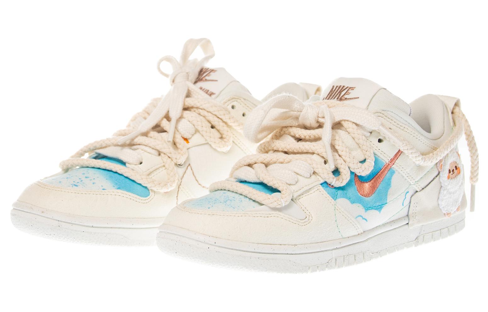 Lookbook (W) [Kasut Tersuai] Nike Dunk Low Disrupt 'Gading Pudar Langit Biru' DH4402-100(Team柒-女款小羊3布贴SBOX)