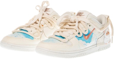 【定製球鞋】Nike Dunk Disrupt Pale lory 藍天白雲 小羊3 結構復古 低幫 板鞋 女款 米色 Lookbook 【定製球鞋】Nike Dunk Disrupt Pale lory 藍天白雲 小羊3 結構復古 低幫 板鞋 女款 米色