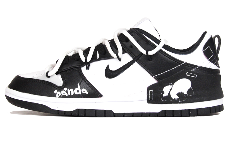 Buy (W) [Sepatu Custom] Nike Dunk Low Disrupt 'Panda Hitam Putih' DV4024-002(TeamJ-黑白解构熊猫女款)