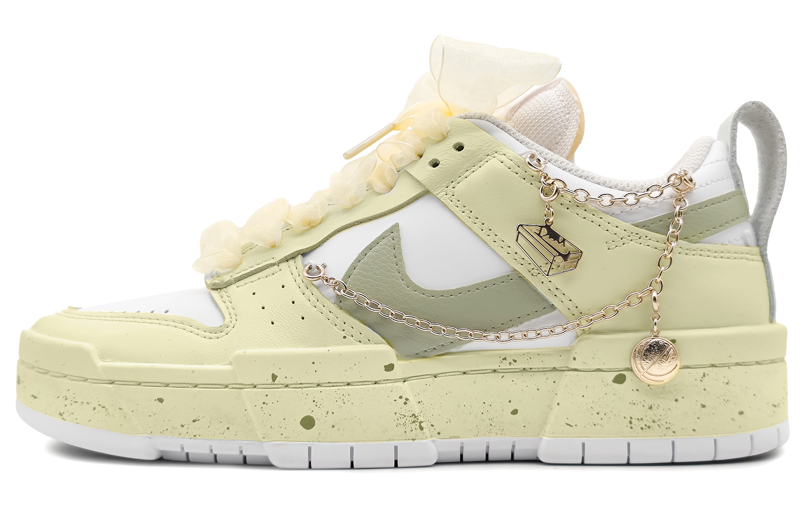 Buy (W) [Sepatu Kustom] Nike Dunk Low Disrupt 'Passionfruit Pudding' DO5219-111(Team16-百香布丁)