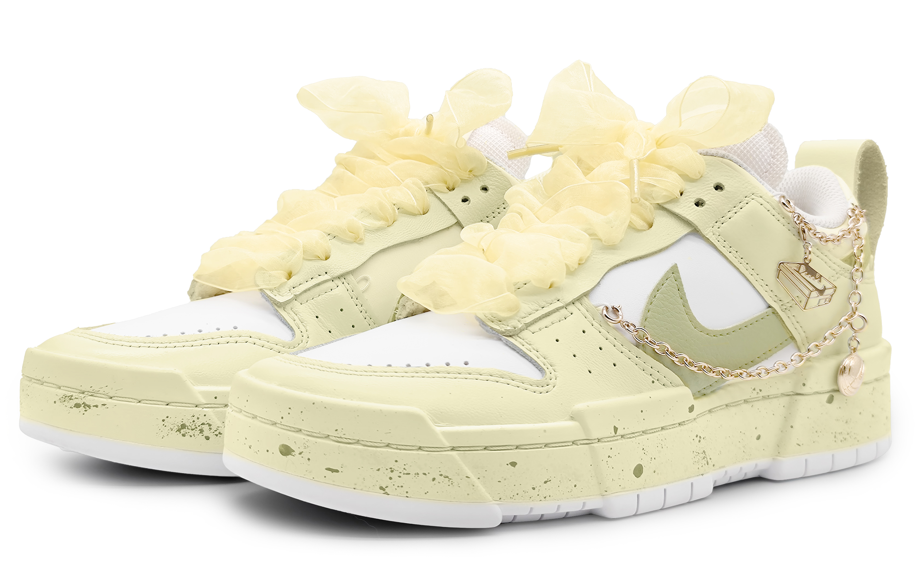 Lookbook (W) [Sepatu Kustom] Nike Dunk Low Disrupt 'Passionfruit Pudding' DO5219-111(Team16-百香布丁)