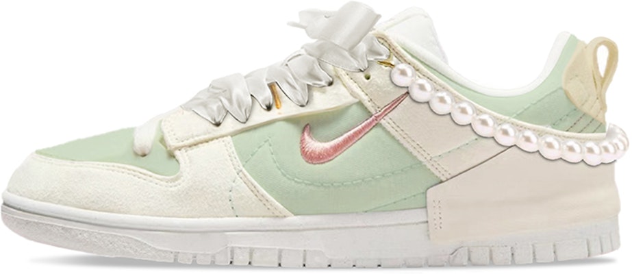 (W) 나이키 덩크 로우 디스럽트 "펄 파스텔 캔버스 - 말차 모찌" DH4402-100(TeamY-女款油画少女粉绿) Buy (W) 나이키 덩크 로우 디스럽트 "펄 파스텔 캔버스 - 말차 모찌" DH4402-100(TeamY-女款油画少女粉绿)