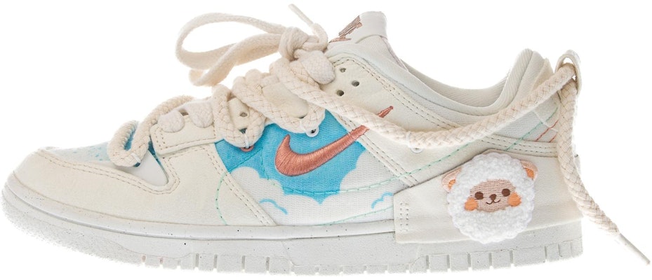 (W) 나이키 덩크 로우 디스럽트 '스카이블루 클라우드' (커스텀) DH4402-100(Team柒-柒女款小羊2布贴SBOX) Buy (W) 나이키 덩크 로우 디스럽트 '스카이블루 클라우드' (커스텀) DH4402-100(Team柒-柒女款小羊2布贴SBOX)