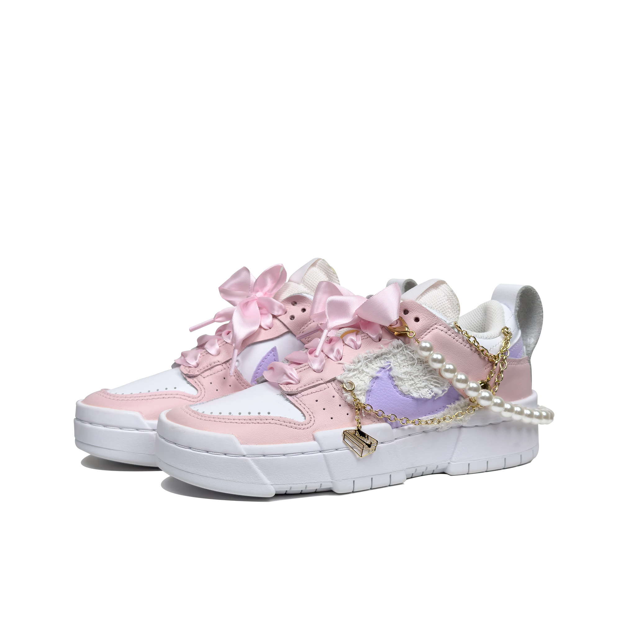 Lookbook (W) 나이키 덩크 로우 디스럽트 '여름 장미' (커스텀) DO5219-111-445737