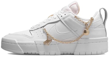 【定制球鞋】Nike Dunk Disrupt 野鶴製造 情人節主題 櫻花漸變 特殊掛鏈 禮盒 低幫 板鞋 女款 白粉 Sizing 【定制球鞋】Nike Dunk Disrupt 野鶴製造 情人節主題 櫻花漸變 特殊掛鏈 禮盒 低幫 板鞋 女款 白粉