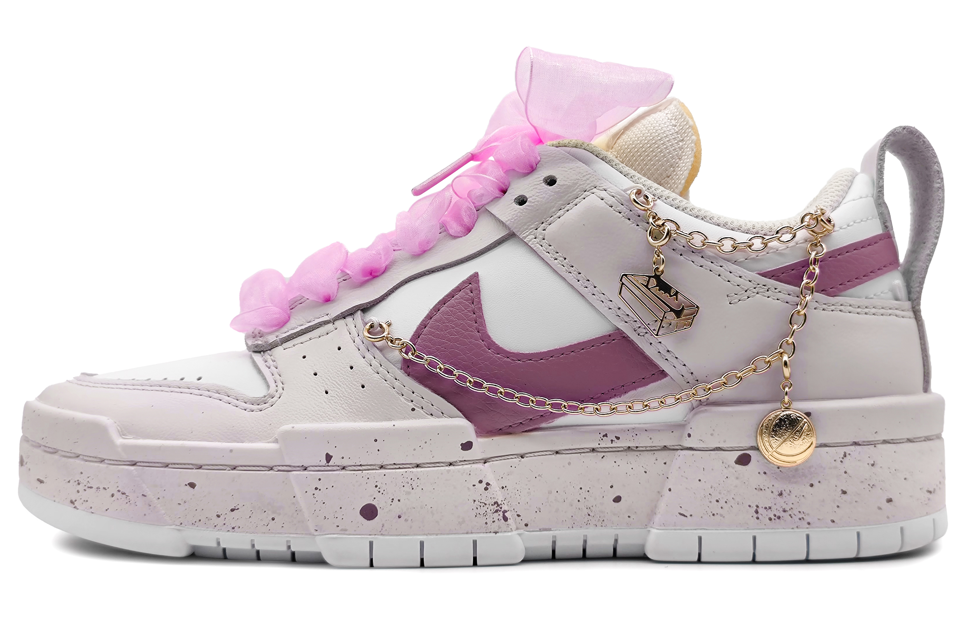 Buy (W) [Kasut Custom] Nike Dunk Low Disrupt 'Violet Splash' DO5219-111(Team16-芋泥紫薯)