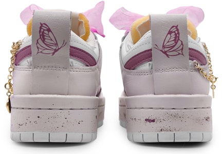 【自訂球鞋】 Nike Dunk Low Disrupt 紫色地瓜 夏季色彩 創意噴濺 金屬飾品 低筒 板鞋 女款 紫羅蘭 Purchase 【自訂球鞋】 Nike Dunk Low Disrupt 紫色地瓜 夏季色彩 創意噴濺 金屬飾品 低筒 板鞋 女款 紫羅蘭