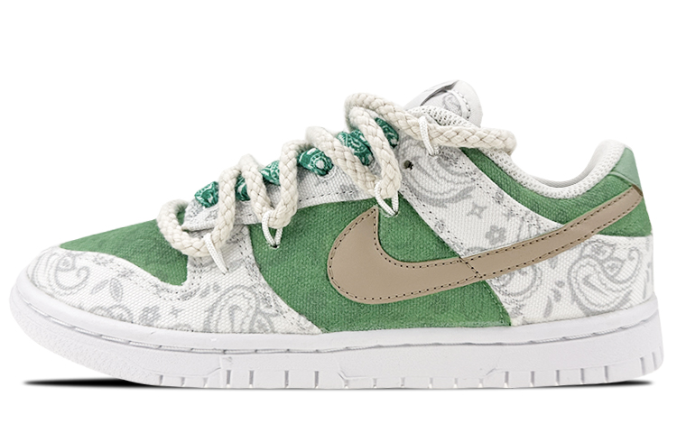 Buy (W) [Kasud Khusus] Nike Dunk Low ESS 'Avocado Paisley Deconstructed Putih-Hijau' DJ9955-100(Team叁-女款白绿腰果花解构)