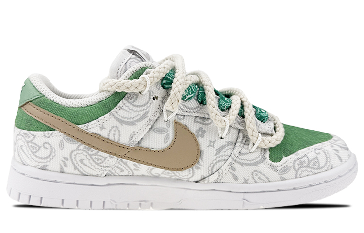 Order (W) [Kasud Khusus] Nike Dunk Low ESS 'Avocado Paisley Deconstructed Putih-Hijau' DJ9955-100(Team叁-女款白绿腰果花解构)