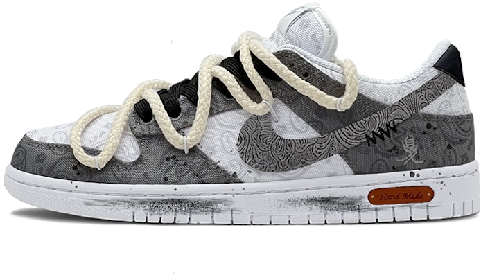 【客製化球鞋】Nike Dunk Low ESS 腰果花 中國風 金屬紋SWOOSH 限定禮盒 低幫 板鞋 女款 黑灰 Buy 【客製化球鞋】Nike Dunk Low ESS 腰果花 中國風 金屬紋SWOOSH 限定禮盒 低幫 板鞋 女款 黑灰