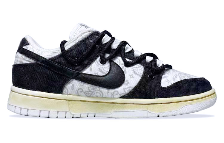 Order (W) [Zapatillas Personalizadas] Nike Dunk Low ESS 'Negro Paisley' DJ9955-100(Team21-腰果花墨钰S-BOX)