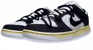 【訂製球鞋】Nike Dunk Low ESS 解構風 腰果花 清新 高街 低幫 板鞋 女款 黑白 Lookbook 【訂製球鞋】Nike Dunk Low ESS 解構風 腰果花 清新 高街 低幫 板鞋 女款 黑白