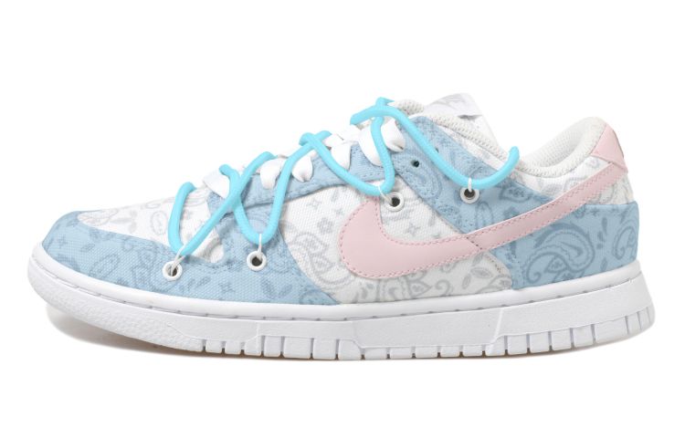 Buy 【客製化球鞋】Nike Dunk Low ESS 清新 可愛 玉桂狗 解構風 腰果花 低幫 板鞋 女款 藍粉色