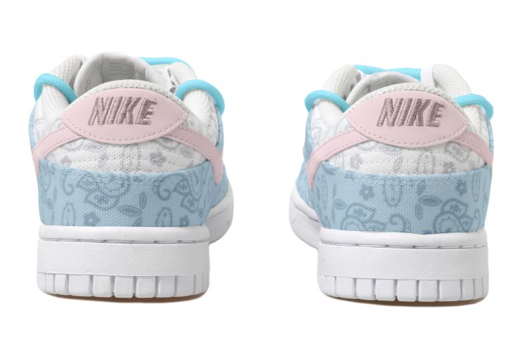 Shop 【客製化球鞋】Nike Dunk Low ESS 清新 可愛 玉桂狗 解構風 腰果花 低幫 板鞋 女款 藍粉色