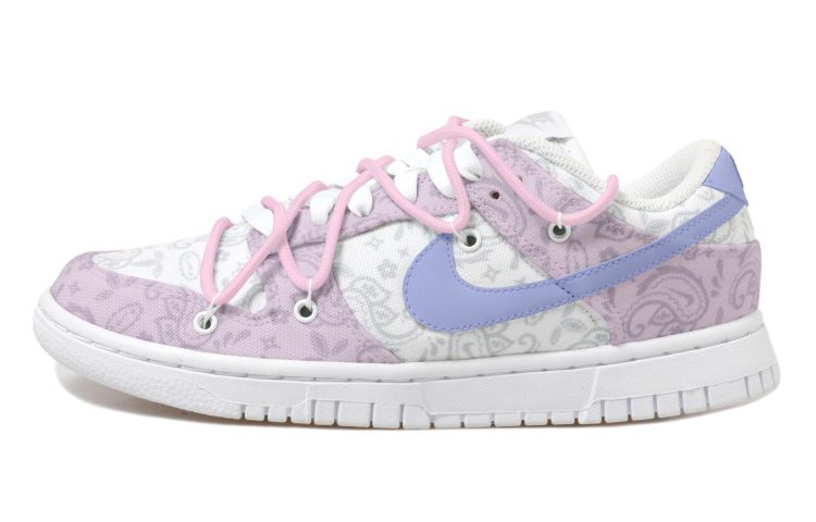 [Custom Shoes] (W) Nike Dunk Low ESS 'Blueberry Paisley and Lavender'