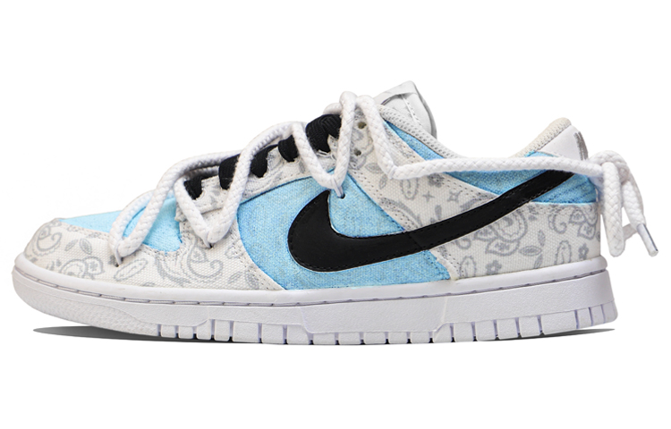 [Custom Shoes] (Women) Nike Dunk Low ESS 'Blueberry Paiseley'