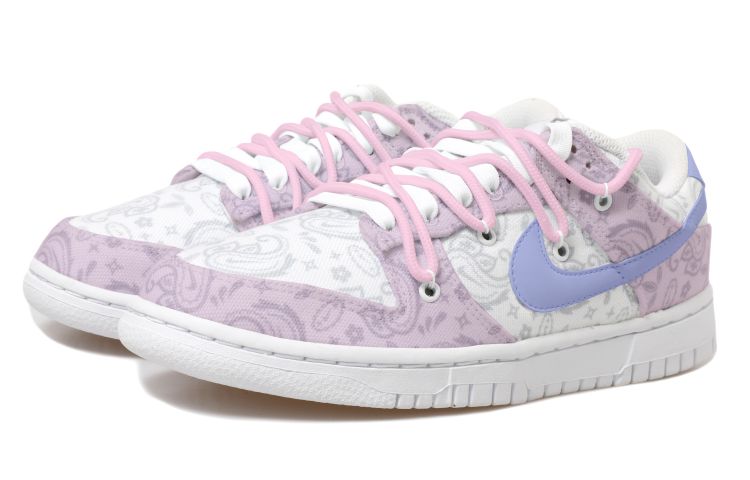 [Custom Shoes] (W) Nike Dunk Low ESS 'Blueberry Paisley and Lavender' 圖 3