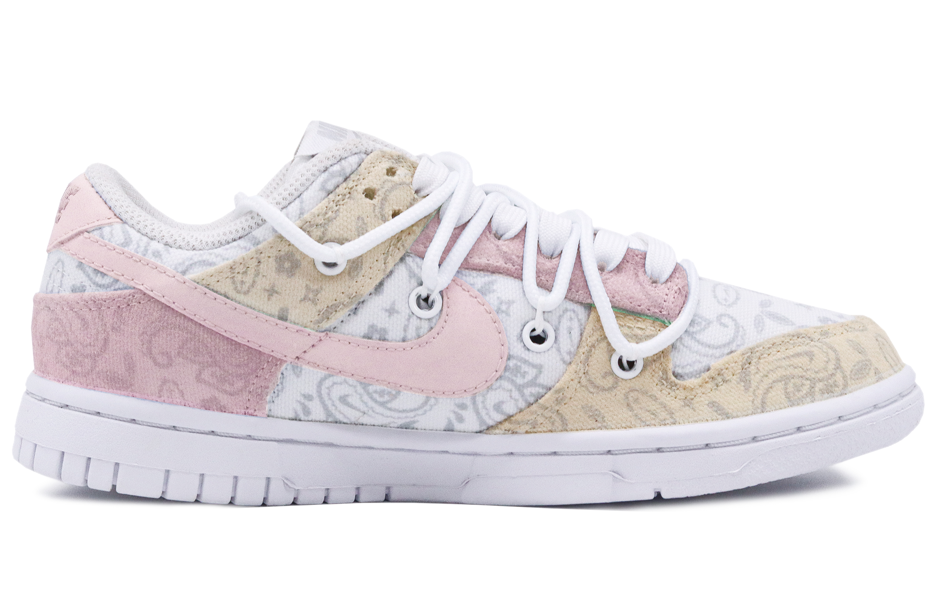 [Custom Shoes] (W) Nike Dunk Low ESS 'Cashew Flower' 圖 2