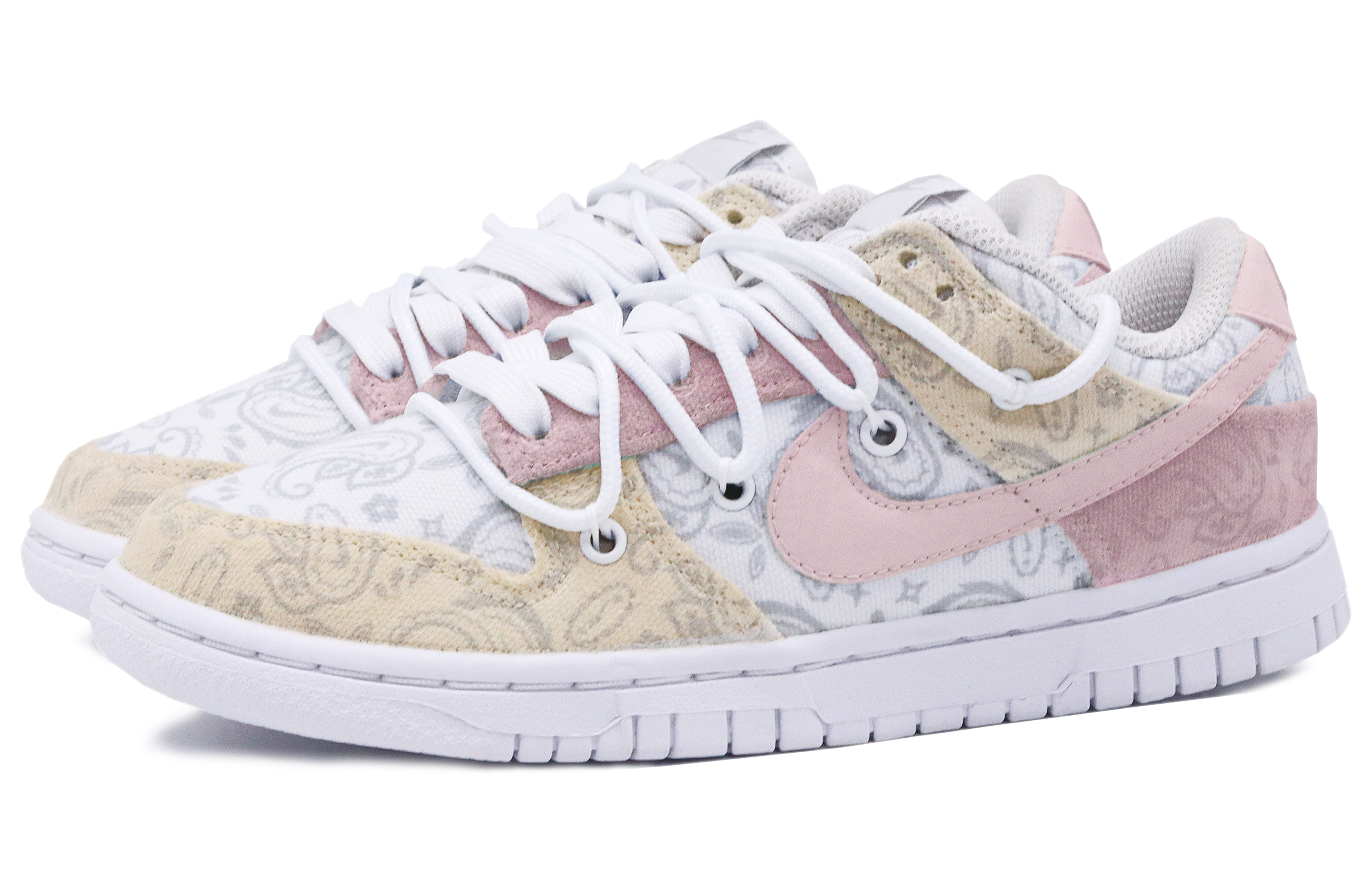 [Custom Shoes] (W) Nike Dunk Low ESS 'Cashew Flower' 圖 3