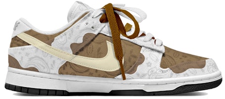 (W) 나이키 덩크 로우 커스텀 '카우프린트' (흰/갈) DJ9955-100(TeamY-女款腰果花复古白棕) Order (W) 나이키 덩크 로우 커스텀 '카우프린트' (흰/갈) DJ9955-100(TeamY-女款腰果花复古白棕)