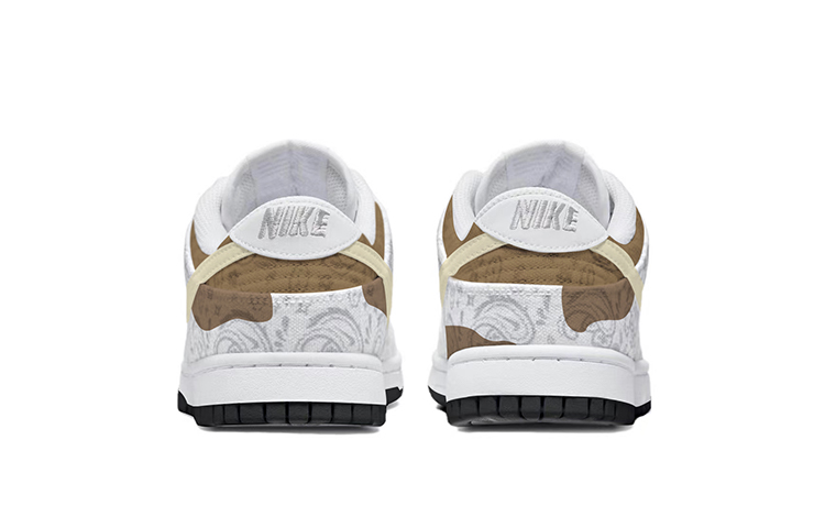 Shop (W) Nike Dunk Low ESS "Vaca" Blanco-Marrón (Personalizadas) DJ9955-100(TeamY-女款腰果花复古白棕)