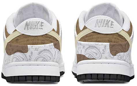 (W) ナイキ ダンク Low ESS カウプリント 白茶 DJ9955-100(TeamY-女款腰果花复古白棕) Shop (W) ナイキ ダンク Low ESS カウプリント 白茶 DJ9955-100(TeamY-女款腰果花复古白棕)