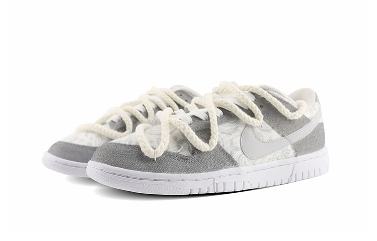 Lookbook (W) [Sepatu Kustom] Nike Dunk Low ESS 'Pecinta Abu-abu' DJ9955-100(Team119-灰色恋人)