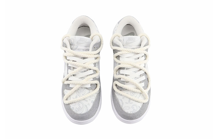 Shop (W) [Sepatu Kustom] Nike Dunk Low ESS 'Pecinta Abu-abu' DJ9955-100(Team119-灰色恋人)