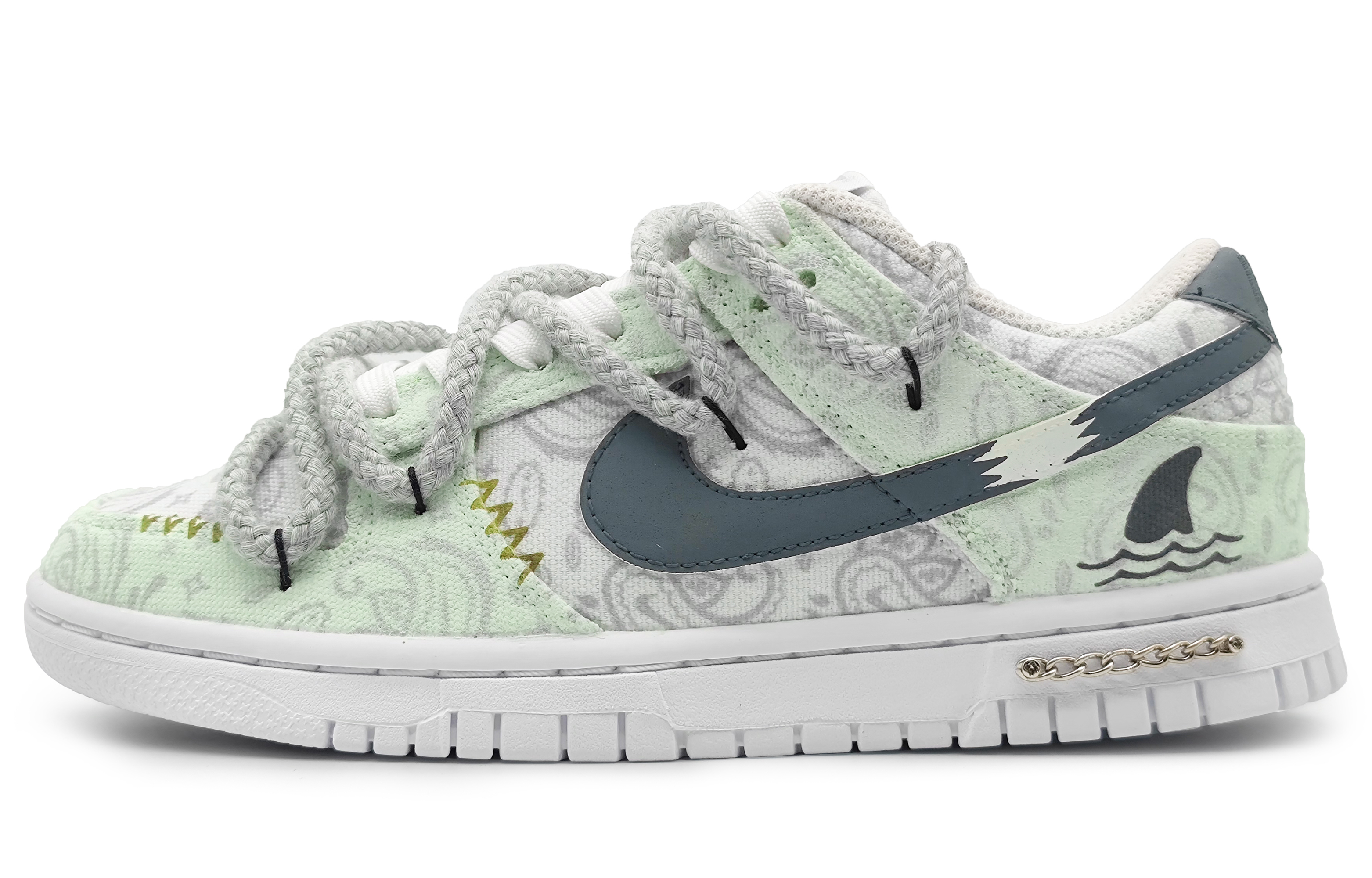 [Custom Shoes] (W) Nike Dunk Low ESS 'Holiday Drift Pale Green'