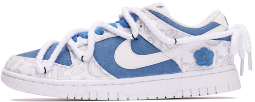 (W) 나이키 덩크 로우 ESS '클라인 블루 자수' (커스텀) DJ9955-100(TeamThree-女款复古贴花蓝白) Buy (W) 나이키 덩크 로우 ESS '클라인 블루 자수' (커스텀) DJ9955-100(TeamThree-女款复古贴花蓝白)