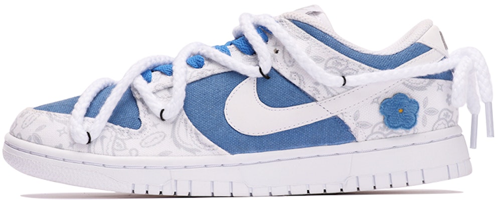 (W) 나이키 덩크 로우 ESS '클라인 블루 자수' (커스텀) DJ9955-100(TeamThree-女款复古贴花蓝白) Buy (W) 나이키 덩크 로우 ESS '클라인 블루 자수' (커스텀) DJ9955-100(TeamThree-女款复古贴花蓝白)