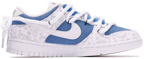 (W) 나이키 덩크 로우 ESS '클라인 블루 자수' (커스텀) DJ9955-100(TeamThree-女款复古贴花蓝白) Order (W) 나이키 덩크 로우 ESS '클라인 블루 자수' (커스텀) DJ9955-100(TeamThree-女款复古贴花蓝白)