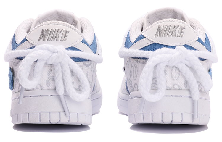 Purchase (W) 나이키 덩크 로우 ESS '클라인 블루 자수' (커스텀) DJ9955-100(TeamThree-女款复古贴花蓝白)